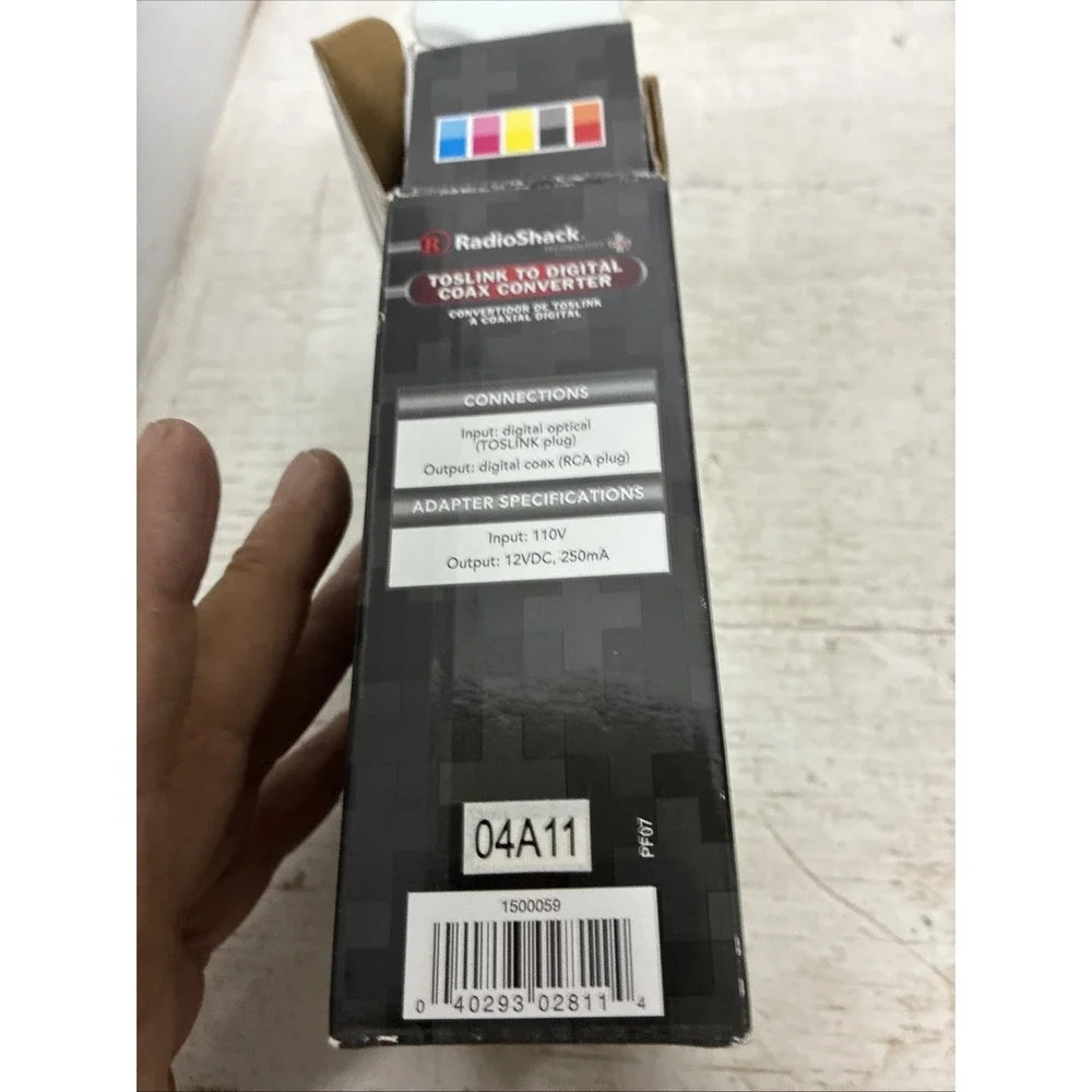 Genuine Radioshack (1142011) Easy To Connect Toslink To Digital Coax Converter